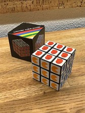 Pac-Man & Ghost Rubiks Wonder Cube Puzzle Vtg...