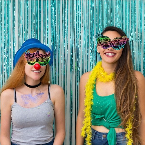 Paper Carnival Mask Scratch Card Half Face Cosplay Mask Kids Gifts - Picture 4 of 7
