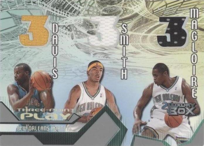 2004-05 Topps Luxury Box - Jamaal Magloire/J.R. Smith/Baron Davis #TPP-DSM - 1 of 2