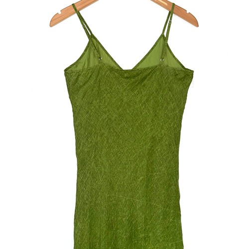 NWT Mes Desmoiselles Nuval Green Cotton Maxi Dress Size 38/US 6 - Picture 14 of 19
