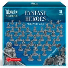 Classic Heroes - Mercenary Guild - 51 Paintable Characters for DND Miniatures...