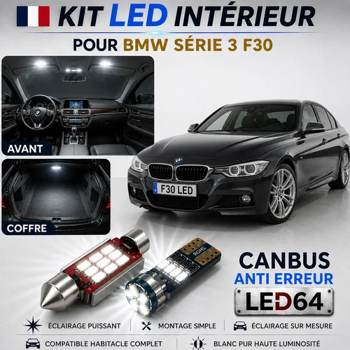 LED Bulbs Kit For Interior Lighting, Ceiling Light For BMW 3 Series F30