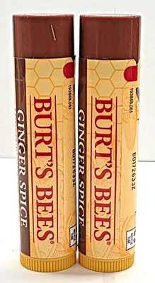 2 Pack Burt's Bees Moisturizing Lip Balm- Ginger Spice