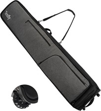 Ski Bag Padded Ski Bag Air Travel 900D Water Resistant Oxford Fabric Foldable