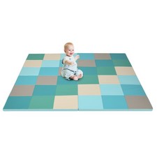 58" Toddler Foam Play Mat Baby Folding Activity Floor Mat Home Daycare School