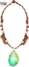 Disney Moanas Magic Shell Heart Light up Necklace by Te Fiti Brand Name Disney M
