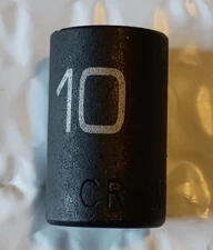 MATCO TOOLS "ADV" AP10M6V, 1/4" DRIVE, 10MM. IMPACT SOCKET, SHALLOW, 6 POINT.