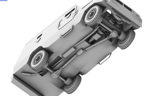 3D Printed 1/72 Gage Ranger Armored vehicle Unpainted - Picture 5 of 5