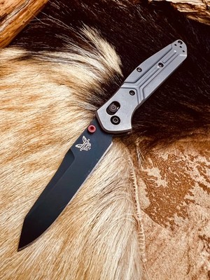 TITANIUM Benchmade Osborne Custom CU940-BK-S30V (TITANIUM/S30V)!  Rare/Limited