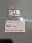 Scrooge McDuck & Monopoly Man Silver Bar Capsule 1 oz .999 Colorized Enamel