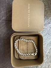 David Yurman Sterling Silver Boxchain Bracelet 7 Inch