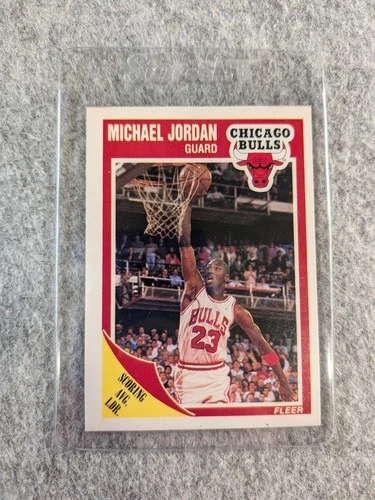 1989 Fleer #21 Michael Jordan Chicago Bulls Basketball Card Raw Excellent