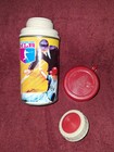 1968 Baseball Metal Thermos Lid & Cup No Exterior Dings Great Collectable — photo 2