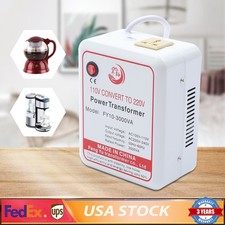 3000W Power Transformer Step Up Voltage Converter Adapter 110V-120V to 220V-240V