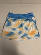 Adidas Women's Ultimate365 Performance Skort Size Medium Ivory Blue Tennis Golf