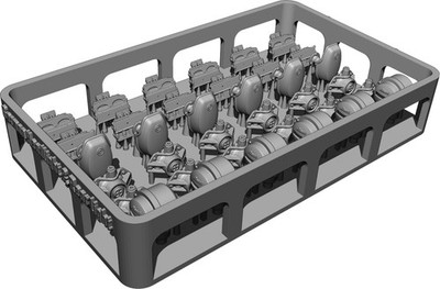BSK Modell 1/35 German Scheinwerfer und Rücklicht Set, Plastikmodellteile, Bskc350