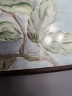 Two 1970 Hand Painted & Signed Ceramic Tiles - Grape & Flower - Wall Plaques 6x6 — photo 7