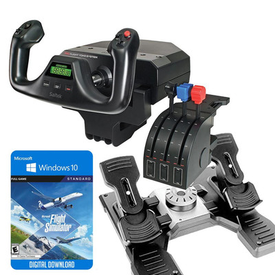 NEW Logitech G Saitek Basic Flight Simulation Bundle w/Microsoft Flight Simulato