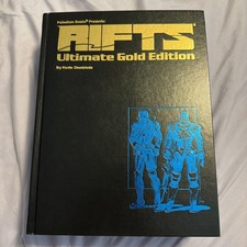 Rifts Ultimate Gold Edition RPG Palladium Hardcover Signed 610/1500 Kickstarter