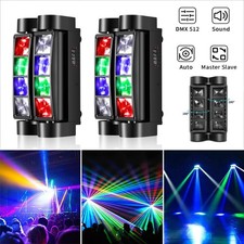 8LED Spider Moving Head LED Stage Lighting Beam DJ Light DMX Disco Party Show