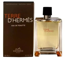 Terre D'Hermes By Hermes Eau De Toilette for Men 3.4oz/100ml SEALED NEW IN BOX