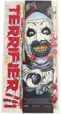 David Howard Thornton signed 18x36 Art Print Art the Clown Terrifier 3 Beckett