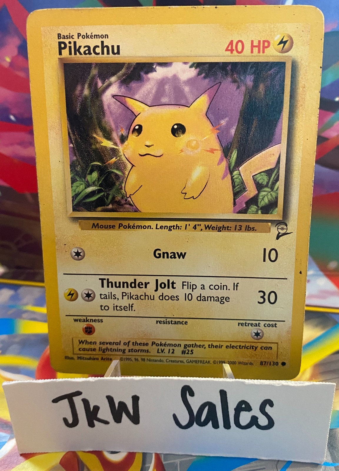 Pikachu 087/130 Base Set 2 Regular