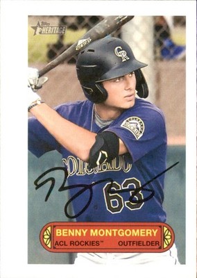 2022 Topps Heritage Minor League - Pin Up Benny Montgomery #73PU-5