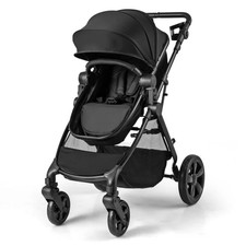 2 in 1 Baby Stroller Foldable Pushchair Reversible Seat With Adjustable Canopy