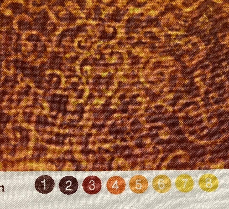 Dan Morris Designs Quilting Treasures 2015 Brow and Yellow 32 Inches x 42 Inches - Image 4 of 4