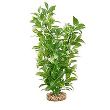 Aqualife White Tipped Ludwigia Plant, Plastic Aquarium Plant Decoration 14 in