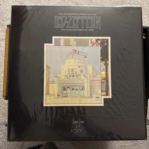 Led Zeppelin The Song Remains The Same 1976 X2 Vinyl With Attached Booklet