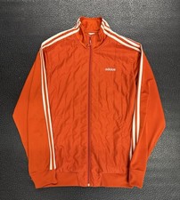 Adidas VTG 2006 Tricot Track Jacket Size M Medium Originals Three Stripe Orange