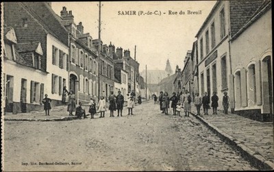 Ak Samer Pas de Calais, Rue du Breuil - 3985729