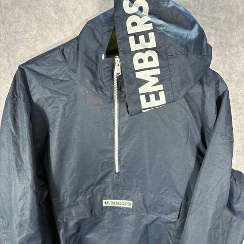 Members Only Jacket Mens Large Blue Sport 90s Y2K VTG Half Zip - Picture 2 of 7