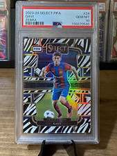 Panini 2023-24 Select FIFA Gavi Zebra #24 FC Barcelona PSA 10
