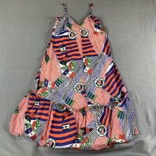 Lauren Ralph Lauren Anchor Dress Womens Small Multicolor Nautical Stripe