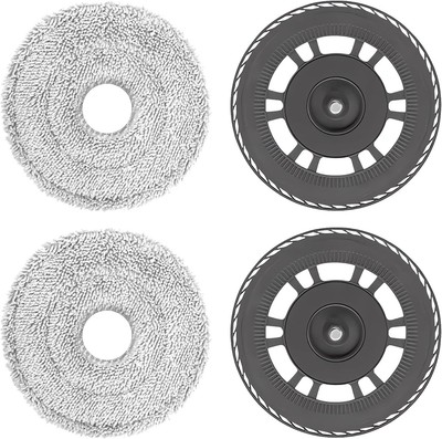 Mop Cloths With Replacement Holder, Wiping Plates for Dreame L10s Pro Ultra... 