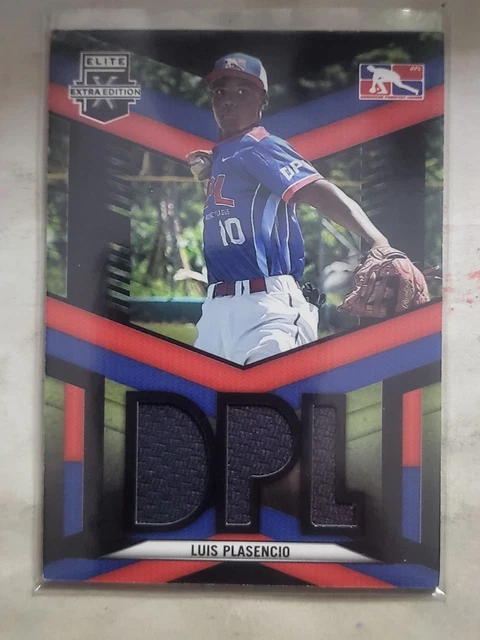 2023 Elite Extra Edition Baseball Luis Plasencio Rookie Relic # DPM-LP