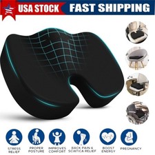 Memory Foam Seat Coccyx Tailbone Pain Relief Cushion Office Chair Car Seat Pad  