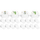  Set of 2 Tassen Weiss Black Cap Käppis Bemalen Mütze Weiße Kappen