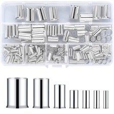 180 Pcs Wire Ferrules Kits, Wire Crimp Connector Ferrules, Silver Plated Copper