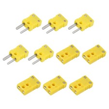 5Set K Type Thermocouple Wire Connectors Male Female Plug High Temperature 120 C