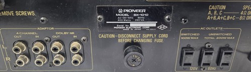 Pioneer SX-1010 Vintage AM/FM Stereo Receiver 100 Watts Per Channel No Power - Picture 14 of 16