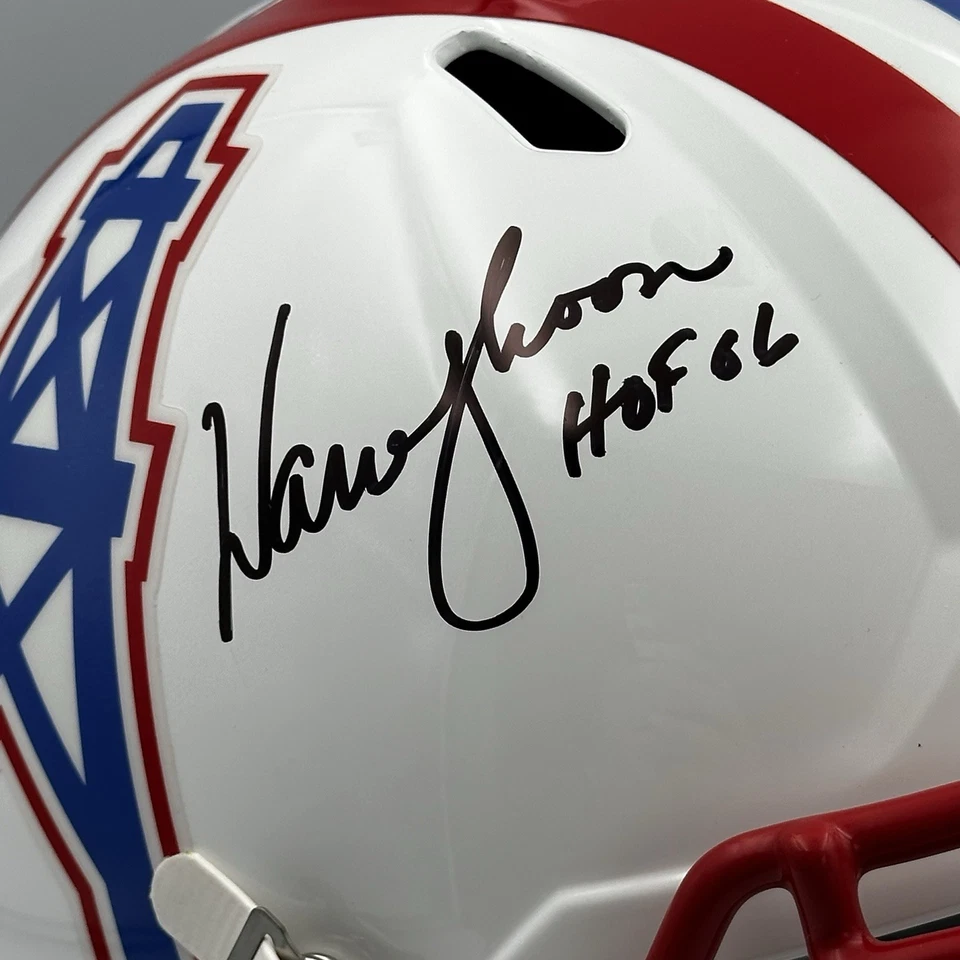 Warren Moon Signed Houston Oilers Full Size Replica Helmet HOF 06 JSA Certified - Image 2 of 4