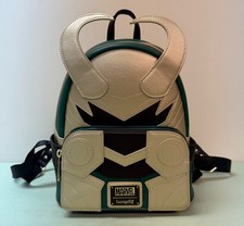 Loungefly Marvel Loki Backpack Double Strap Shoulder Bag Purse