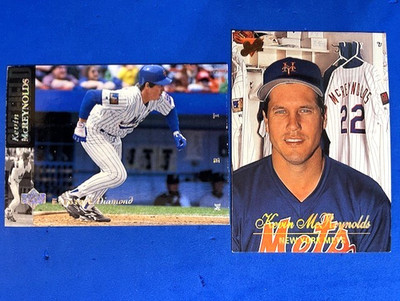 Kevin McReynolds 1994 Upper Deck Electric Diamond & 1994 Leaf Studio - Mets