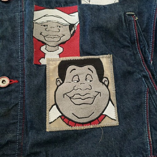 Vintage Y2K FUBU Platinum Fat Albert Denim Jean Jacket Size 2XL Junkyard Kids - Picture 7 of 19