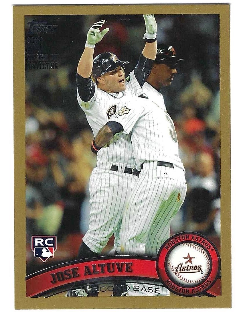 2011 Topps Update Jose Altuve RC Gold 999/2011! Rookie Card #US132