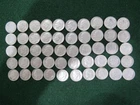 1964 Roosevelt Silver Dimes Roll of 50 - Lot 20